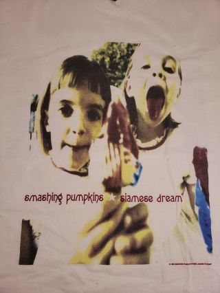 Vintage Smashing Pumpkins Siamese Dream Shirt XL Tour 1993 Nirvana Sonic Youth 2