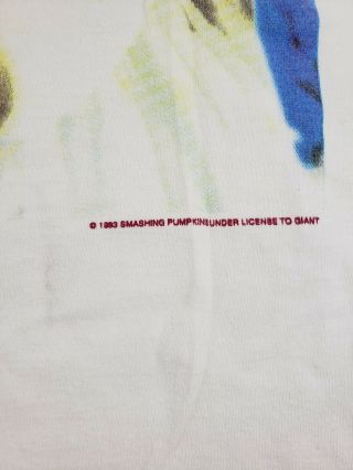 Vintage Smashing Pumpkins Siamese Dream Shirt XL Tour 1993 Nirvana Sonic Youth 3