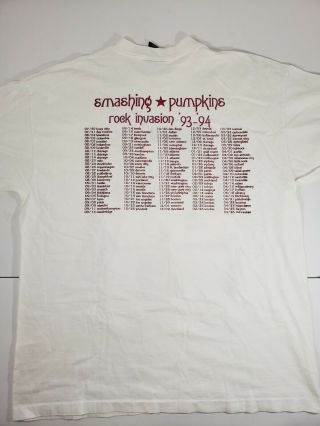 Vintage Smashing Pumpkins Siamese Dream Shirt XL Tour 1993 Nirvana Sonic Youth 8