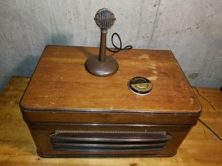 Vintage Silvertone 7086 Wire Recorder Turns On