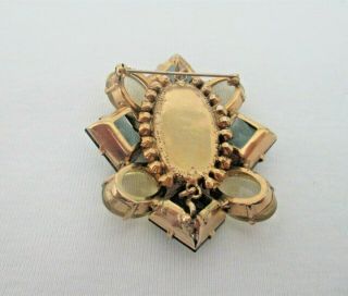 Schreiner Vintage Unsigned Brooch and Earrings 5