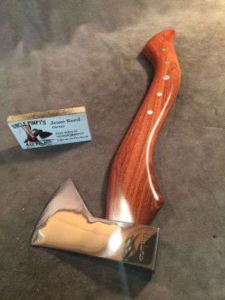 Vintage Norlund Hudson Bay Axe Hatchet Hammer Polished Custom Jesse Reed Handle