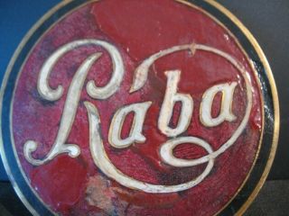 2 Extremely rare Rába radiator emblem circa 1925 Old - Timer Red is very 10