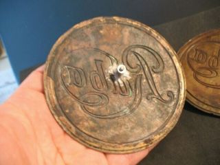 2 Extremely rare Rába radiator emblem circa 1925 Old - Timer Red is very 7