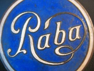 2 Extremely rare Rába radiator emblem circa 1925 Old - Timer Red is very 9