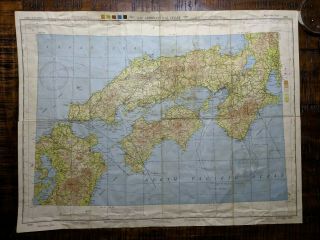 Japan Aaf Restricted Vintage Ww2 1945 Sectional Aeronautical Chart