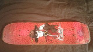 Rare Vintage Powell Peralta Kevin Harris Freestyle skateboard deck PINK 6