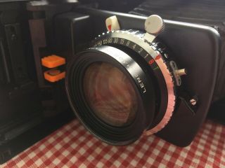 Konica Instant Press Polaroid Instant Film Camera - 110mm Hexanon f/4 - Rare 2