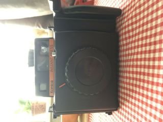 Konica Instant Press Polaroid Instant Film Camera - 110mm Hexanon f/4 - Rare 9