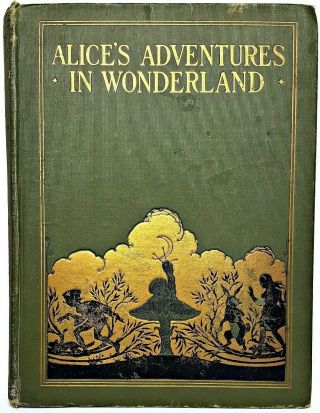 1922 Alice In Wonderland Color First Edition Plates Childrens Carroll Disney Vtg