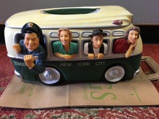 Vintage 1998 Honeymooners Cookie Jar Bus Preston Willingham Vandor Rare Charity