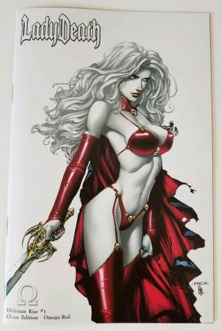 Lady Death: Oblivion Kiss - Chase Edition Omega Red Le 1 Rare Nm Scorched Earth