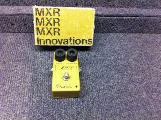 Mxr Distortion,  Plus Script Guitar Overdrive Effect Pedal Vintage 1970s W/ Box