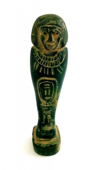 Ancient Egyptian Goddess Sculpture Pharaonic Antique Stone Faience Rare Figurine