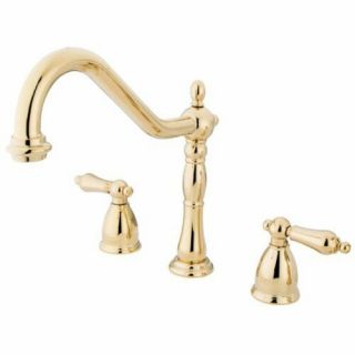 Kingston Brass Heritage 8 " Center Kitchen Faucet Without Deck