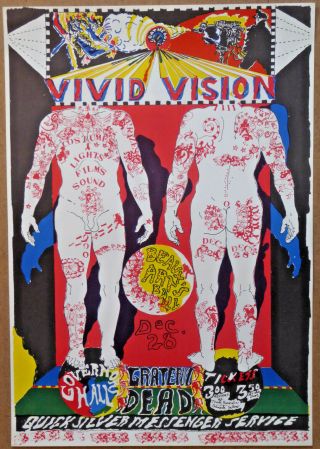 Rare Grateful Dead Vivid Vision Poster Governor 
