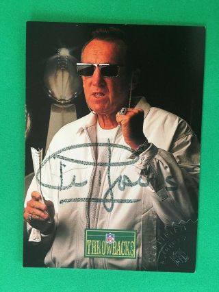 1992 Pro Line Portraits Autographed Card Of Raiders Hof Coach Al Davis (rare)