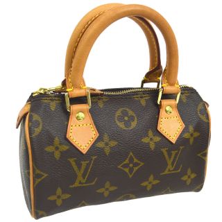 Authentic Louis Vuitton Mini Speedy Hand Bag Purse Monogram M41534 Vtg A38116