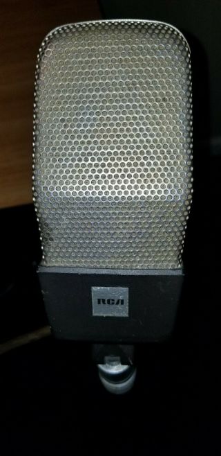Vintage Rca Bk11 Bk - 11 Ribbon Microphone With Cord