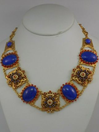 Askew London Ornate Crest Collar Necklace