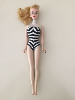 Vintage Barbie Doll 4 Blonde Ponytail Body