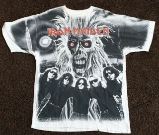Iron Maiden Heavy Metal Shirt Vintage All Over Print Killers 1991