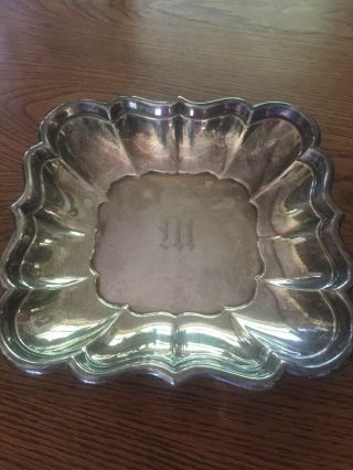 Vintage Reed & Barton Sterling Silver " Windsor " Dish Bowl X958m With Monogram