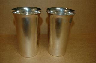 Two 5 " Sterling Silver Julep Cups,  P.  S.  Co.