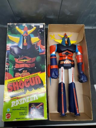 Vintage Shogun Warriors Jumbo 2 Ft.  Tall Raydeen W/ Box