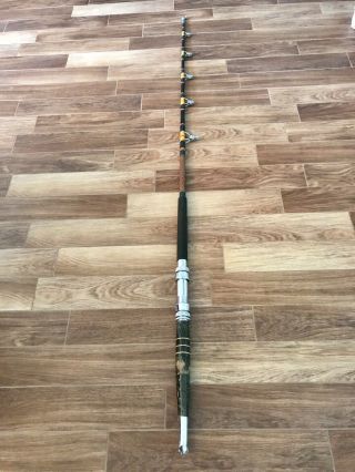 Vintage Custom Harnell Big Game Fishing Rod 580 585 Mildrum Rollers Varmac Rs6h