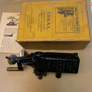 Vintage Lyman Ideal 5 Universal Powder Measure W/ Orig Box