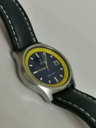 Omega seamaster Big yellow 42mm very rare blue face ref 166.  092 2