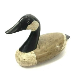 Canadian Goose Decoy G Lowenthal 13x9.  5x7“ Hand Carved Vintage Wooden 376