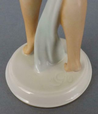 Antique Porcelain German Art Deco figurine of a Nude Dancer by Rosenthal. 12