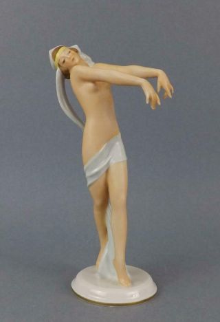 Antique Porcelain German Art Deco figurine of a Nude Dancer by Rosenthal. 8