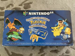 Pokemon Pikachu Limited Edition Nintendo 64 Console Pal Aus Seller Boxed Rare