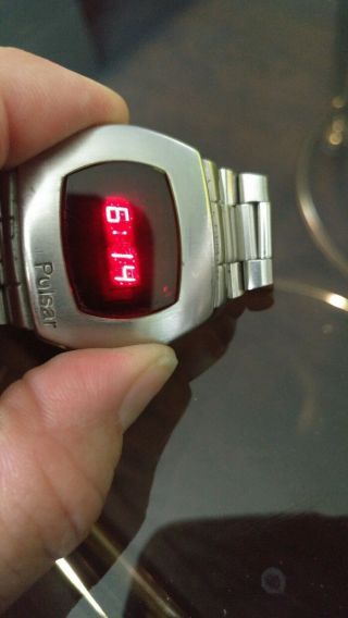 Pulsar P2 Vintage digital Led Time Computer Watch James Bond Astronaut 6