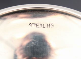 Set of 4 Vintage Sterling Silver Water Wine Goblets,  No Monogram, 7