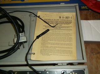 Vintage U.  S.  Army Signal Corps Dynamic Mutual Conductance Tube Tester I - 177 - B 4