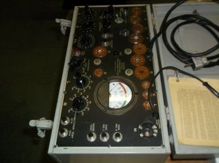 Vintage U.  S.  Army Signal Corps Dynamic Mutual Conductance Tube Tester I - 177 - B 5