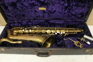 Vintage Buescher Aristocrat Big B Tenor Saxophone Circa 1942 Attic Find (37806) B