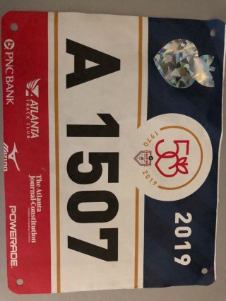50th Anniversary Peachtree Road Race Place Holder Number A 1507.