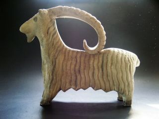 Rare Aldo Londi Bitossi Goat Ram Ibex Mcm Decor Italian Ceramic Art Circa 1960