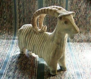 Rare Aldo Londi Bitossi Goat Ram Ibex MCM Decor Italian Ceramic Art Circa 1960 4
