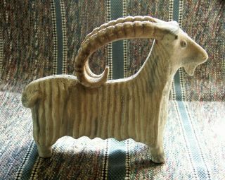 Rare Aldo Londi Bitossi Goat Ram Ibex MCM Decor Italian Ceramic Art Circa 1960 6