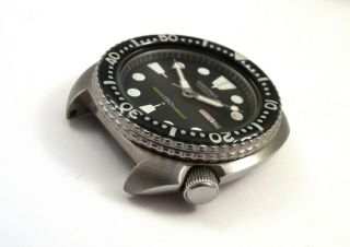 Seiko Classic Black Turtle Ceramic Shark - Mesh Automatic Diver Watch 6309 - 7040 5