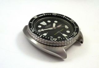 Seiko Classic Black Turtle Ceramic Shark - Mesh Automatic Diver Watch 6309 - 7040 6