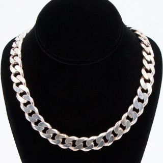 Sterling Silver - Italy 14mm Cuban Link Chain 20.  25 " Heavy Necklace - 171g
