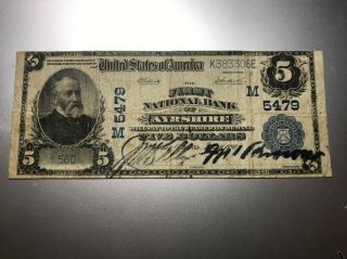 Ayrshire,  Iowa National Bank Note.  Charter 5479.  Rare Note Rarely Seen