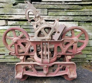 Antique Nos Jamesway James Way Cast Iron Hay Trolley Fresh Barn Find